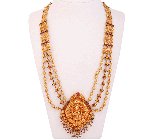 Lakshmi Luxe layered Gold Necklace-JANE2T