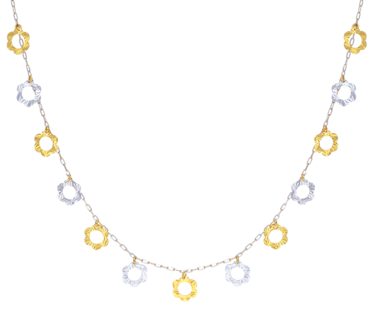 Chic pattern Gold Necklace-JARX72