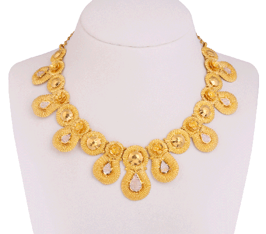 Statement Shine Gold Necklace-JAU6XD