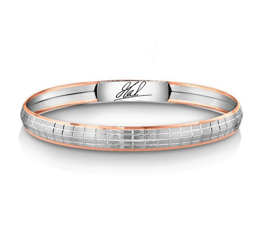 MS Dhoni Signature Edition Platinum Bracelet-JAW3QV