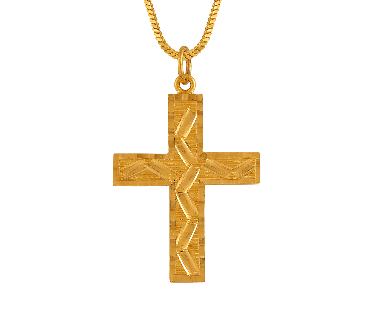 All shops gold cross necklace